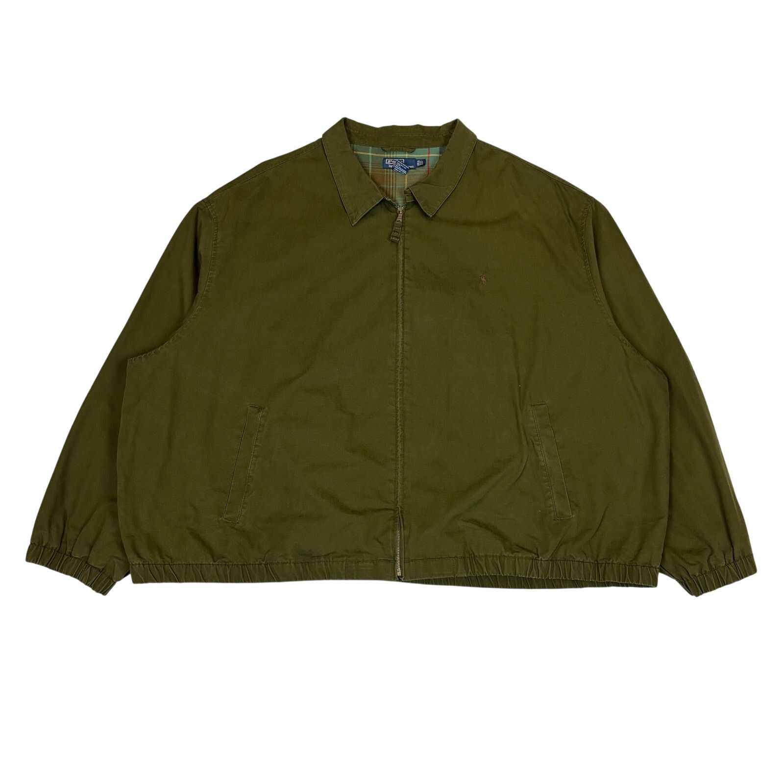 Polo Ralph Lauren VTG 90s Polo Ralph Lauren Jacket Zip Plaid Lined 5XB Bomber Size US XXL / EU 58 / 5 - 1 Thumbnail