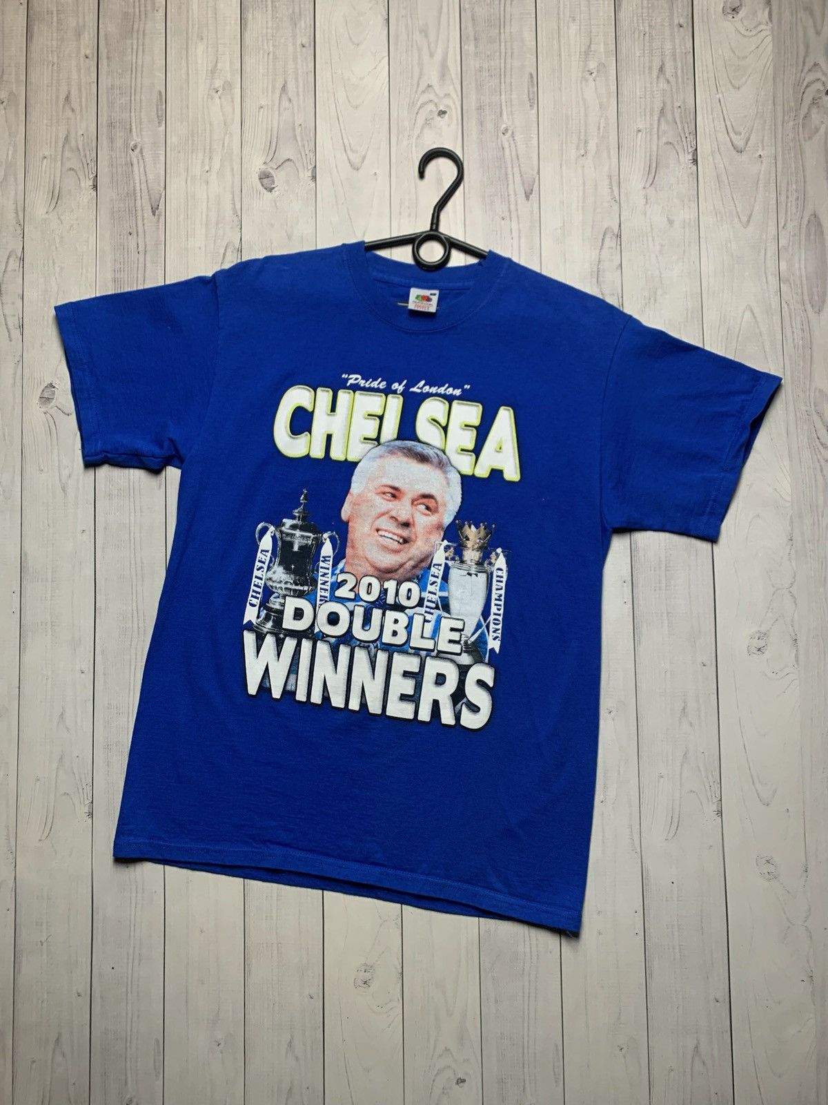 Vintage Vintage Chelsea tee shirt 2010 champions Double winners rare Size US L / EU 52-54 / 3 - 1 Thumbnail