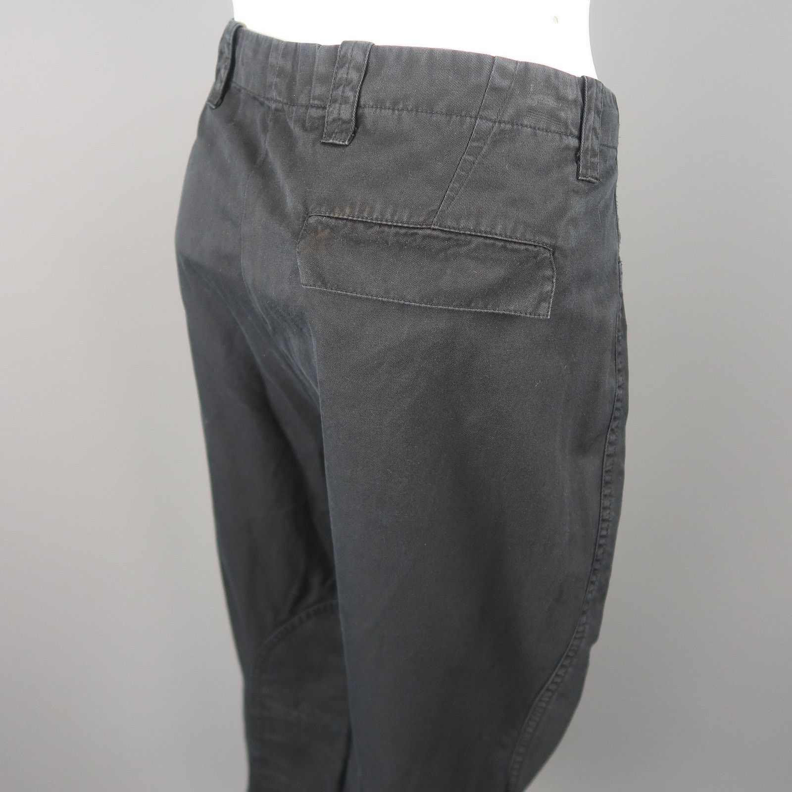 Balenciaga BALENCIAGA Size 6 Black Cotton Solid Casual Pants Size 28" / US 6 / IT 42 - 7 Thumbnail