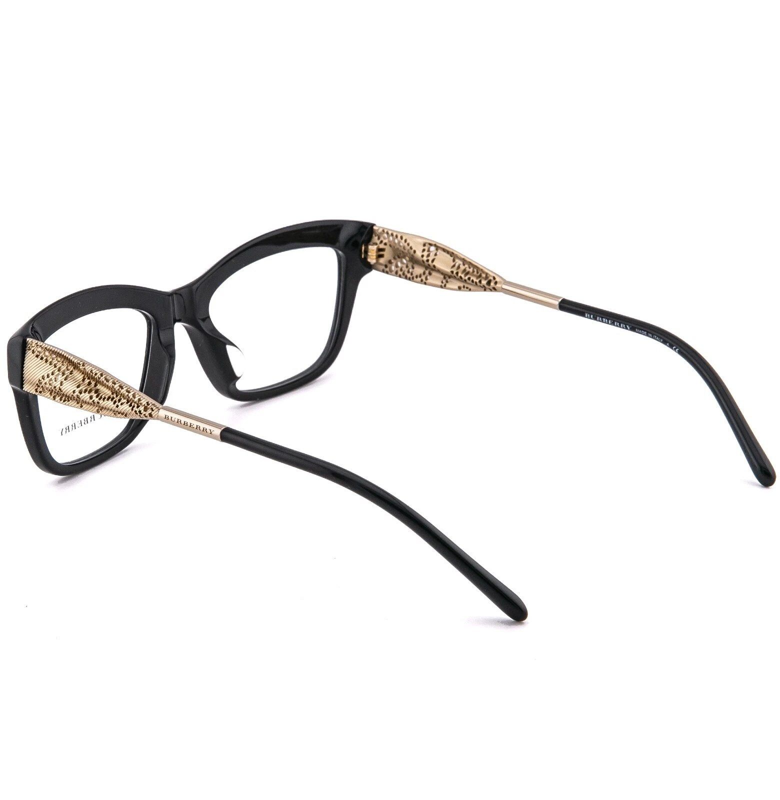 Burberry BURBERRY 2211 BE2211 Gabardine Lace Black Optical Frame Size ONE SIZE - 2 Thumbnail