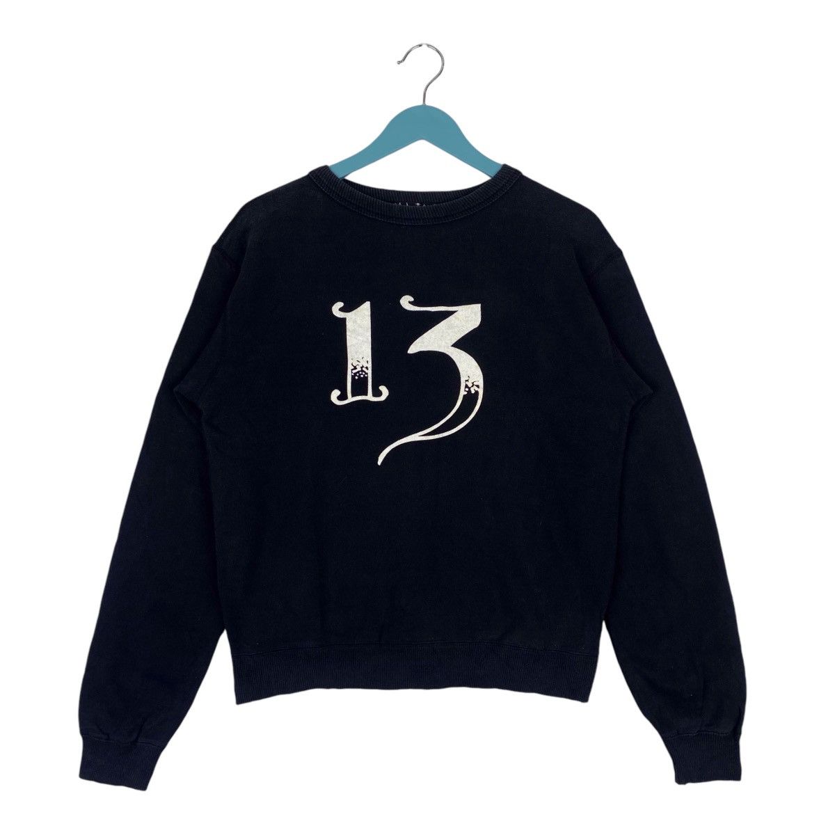 Designer × Vintage 13 Number Sweatshirt Crewneck Pullover Jumper Size US S / EU 44-46 / 1 - 1 Thumbnail