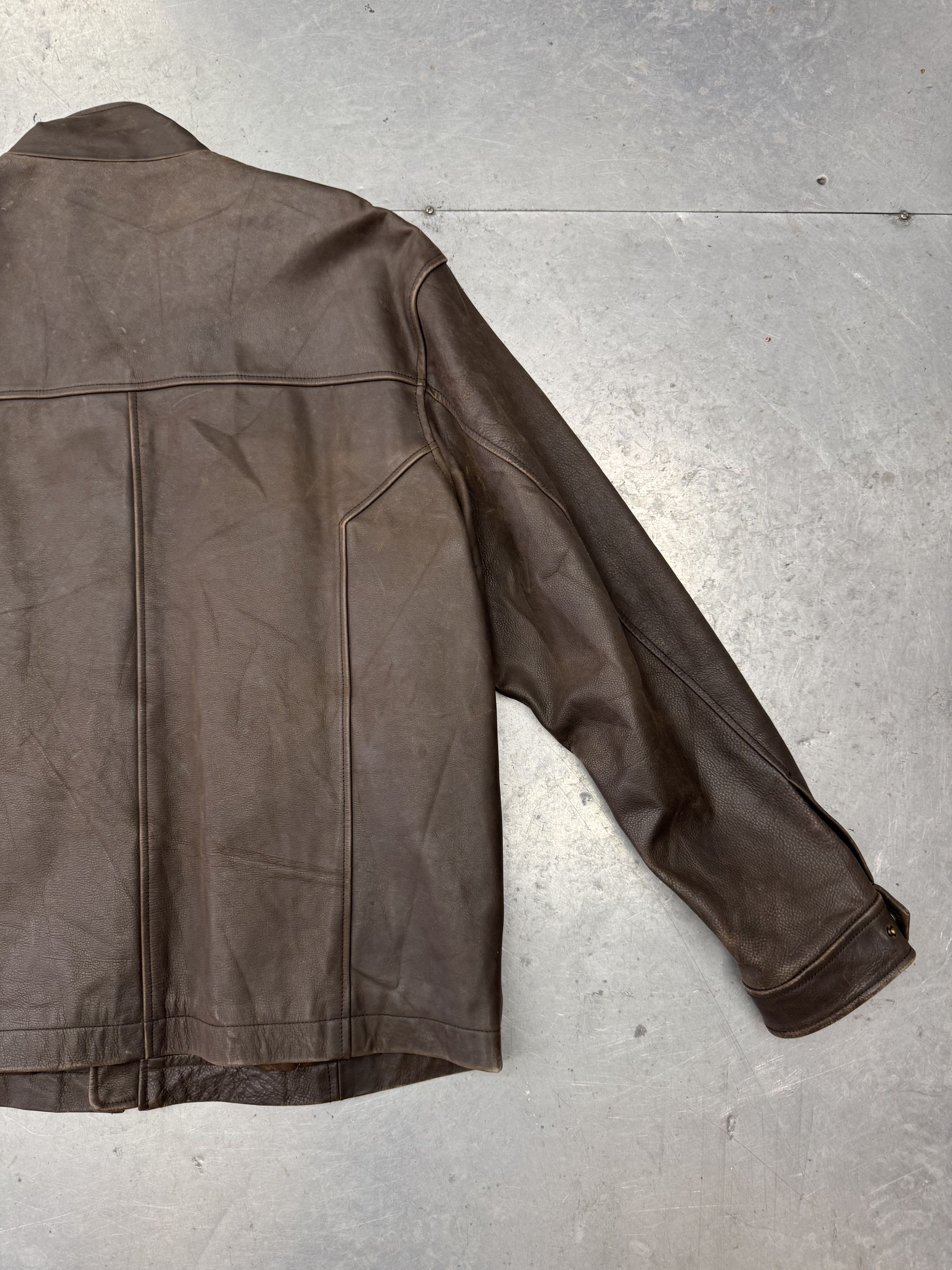 The Territory Ahead Vintage Leather Jacket Size US XL / EU 56 / 4 - 5 Thumbnail