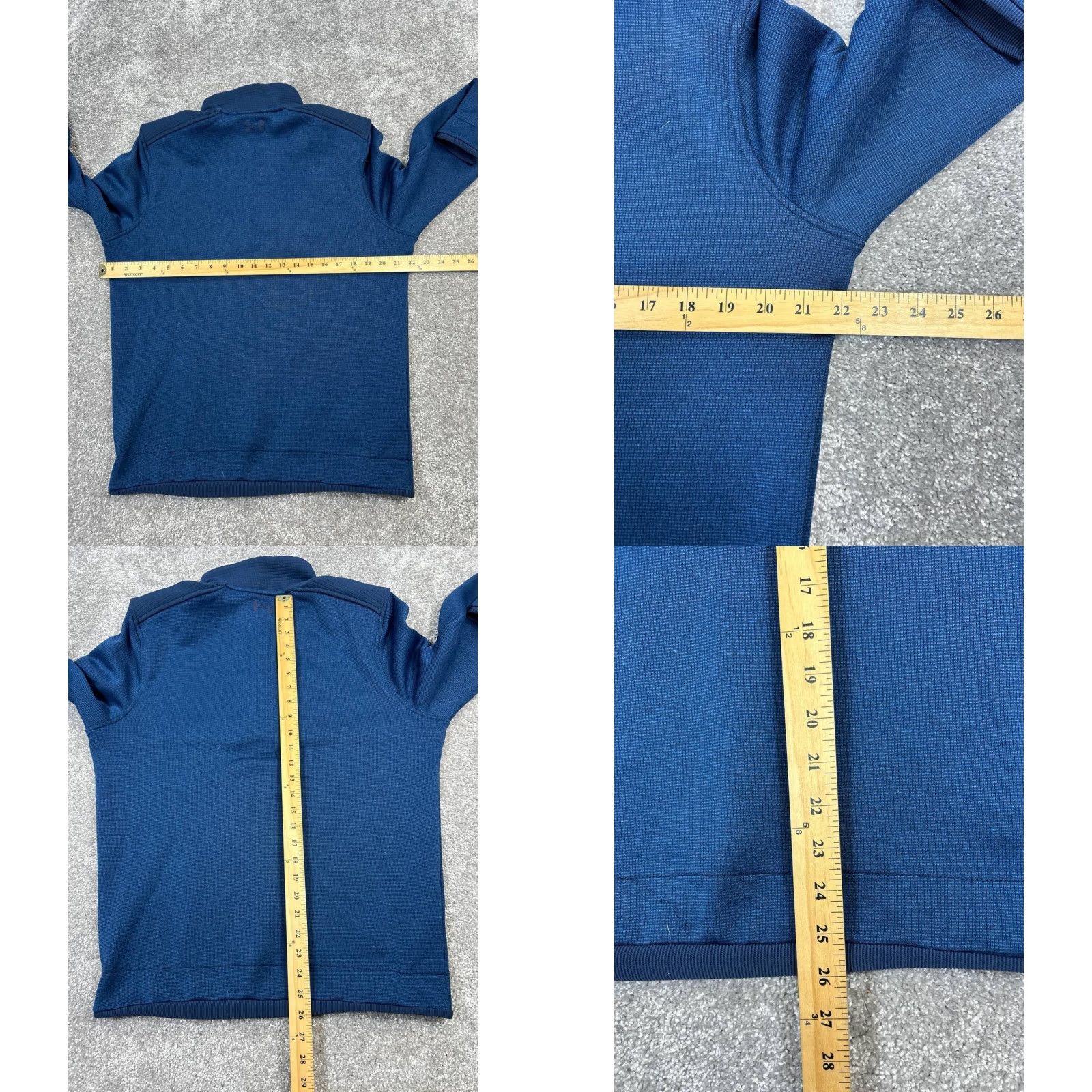 Under Armour Under Armour Storm Sweater Mens M Blue Coldgear Golf Fleece Pullover Mock Neck Long Sleeve Size US M / EU 48-50 / 2 - 8 Thumbnail