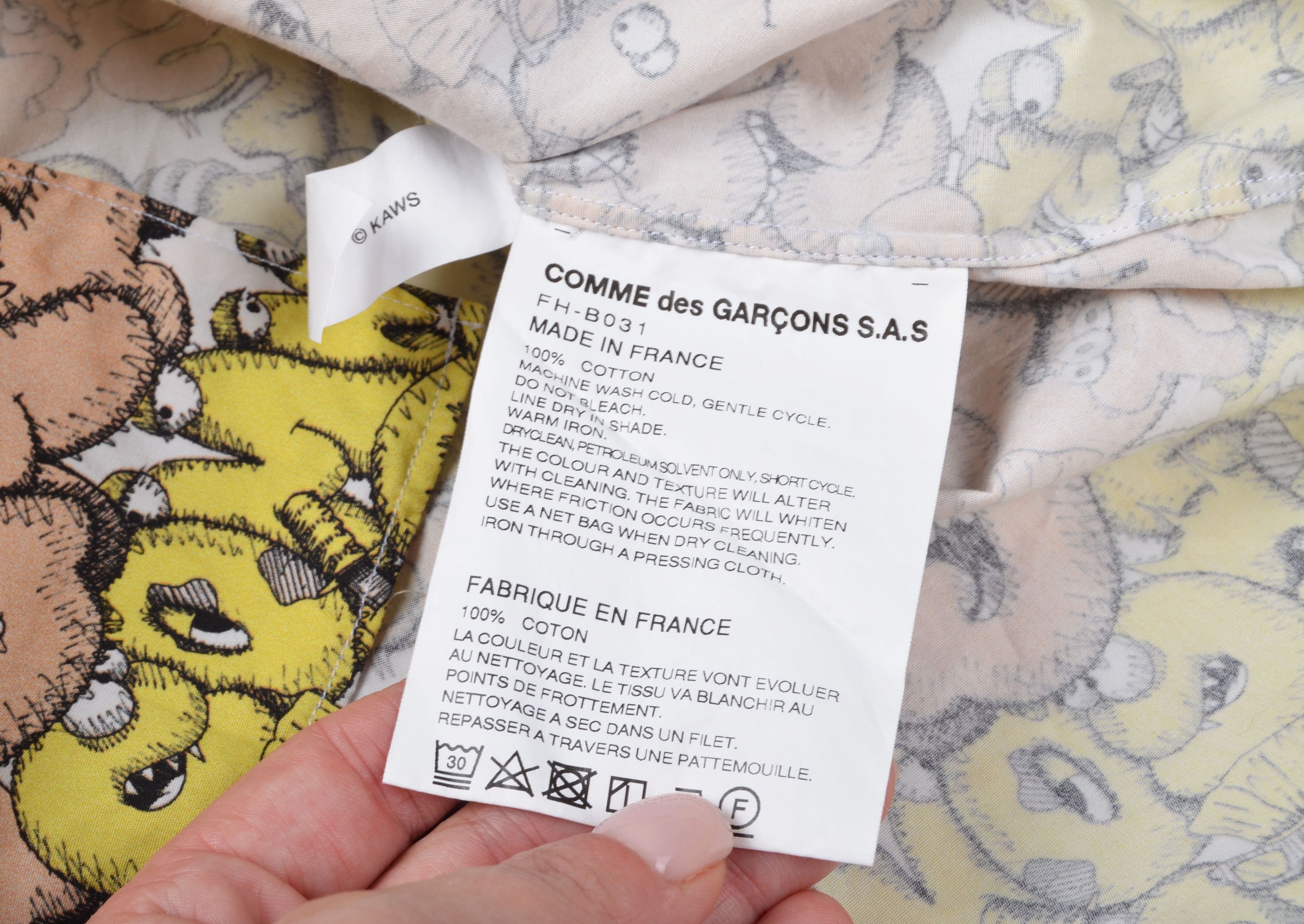 Comme des Garcons SHIRT × Kaws Comme des Garcons x Kaws Allover Print Long Sleeve Shirt Size US M / EU 48-50 / 2 - 6 Thumbnail