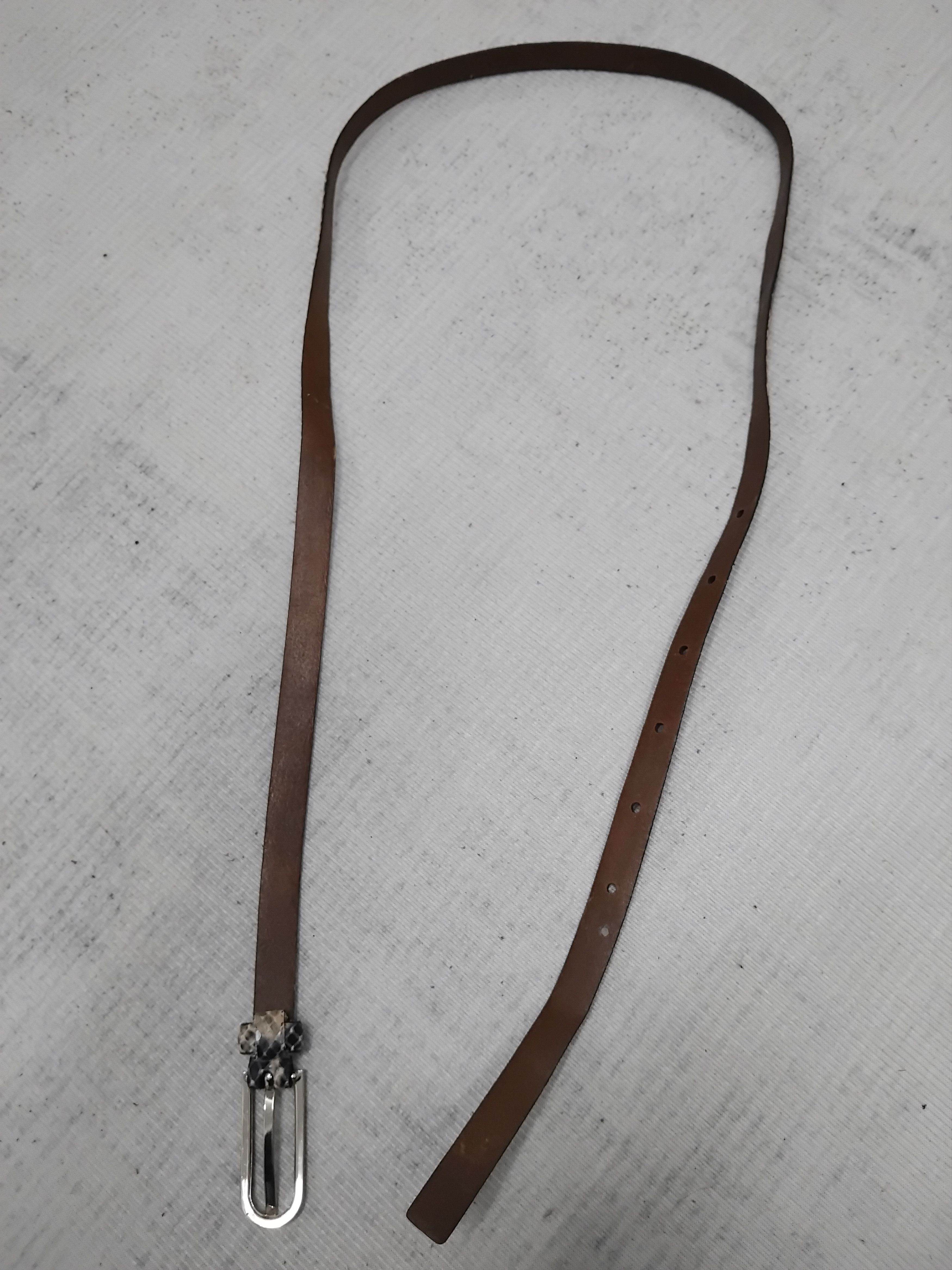 Japanese Brand 💥Unnamed snake skin Japanese style design belt Size ONE SIZE - 4 Thumbnail