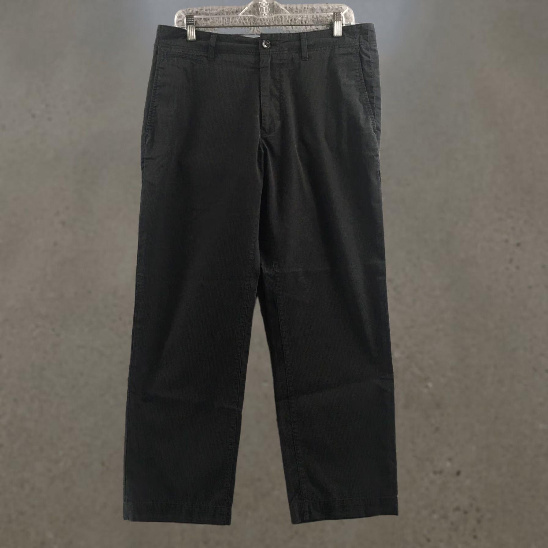 Banana Republic Banana Republic Pants Mens 33x30 Charcoal Pinstripe Chino Zip Fly Straight Leg Pants Mens Regular Cotton Slim? Size US 33 - 1 Thumbnail