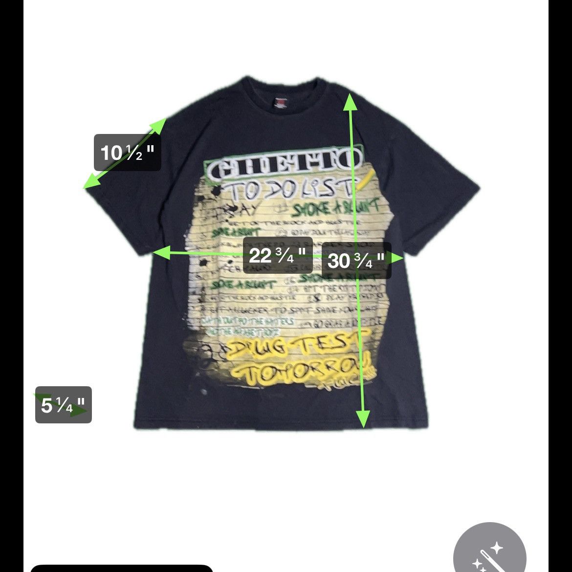Vintage Y2K Streetwear Ghetto To-Do List Graphic T-Shirt Size US XXL / EU 58 / 5 - 5 Thumbnail