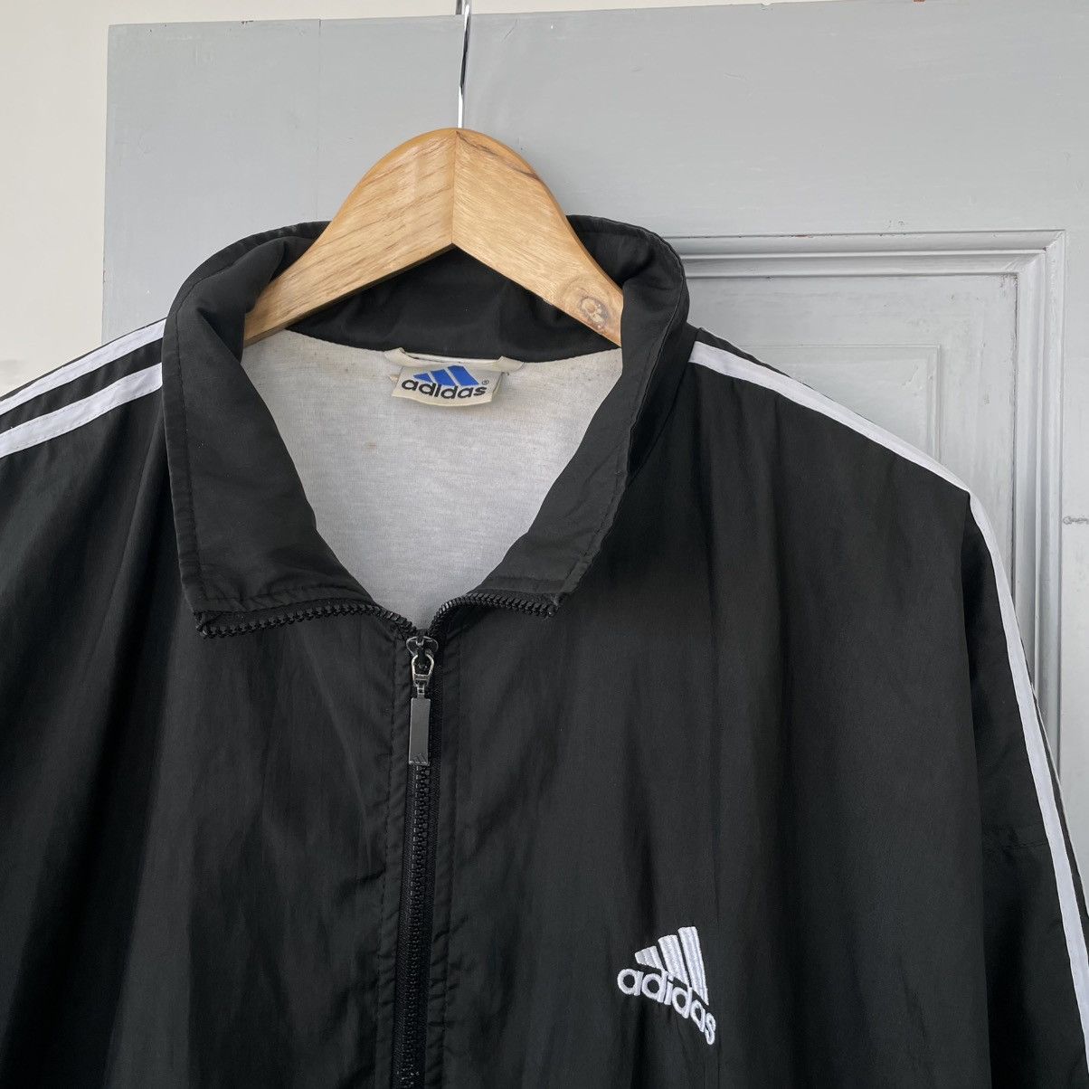 Adidas Vintage Adidas Tracksuit Jacket Three Striped y2k size XL Size US XL / EU 56 / 4 - 6 Thumbnail