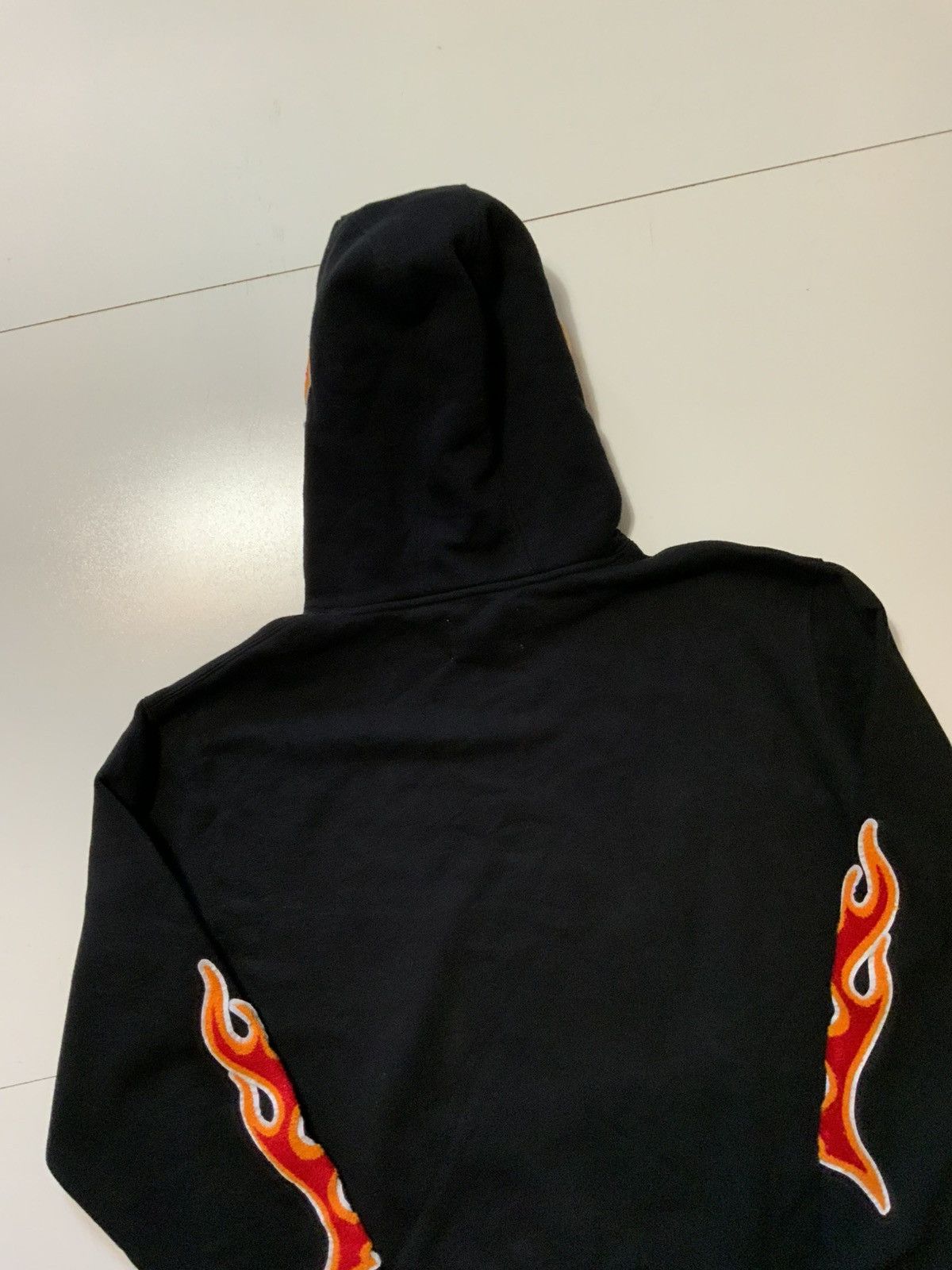 EPTM. EPTM EP9676 Nu Flame Fire Appliqué Black Pullover Hoodie Size US L / EU 52-54 / 3 - 5 Thumbnail