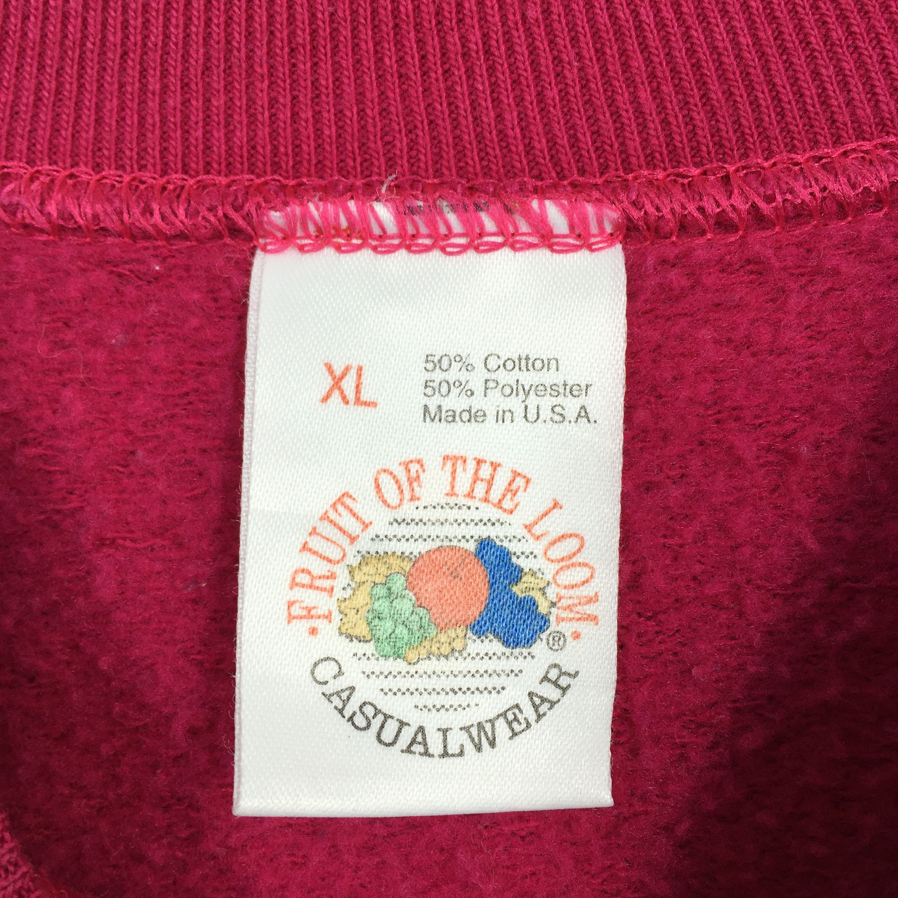 Fruit Of The Loom Fruit Of The Loom Soft Pink Plain Crewneck Jumper XL Size US XL / EU 56 / 4 - 4 Thumbnail