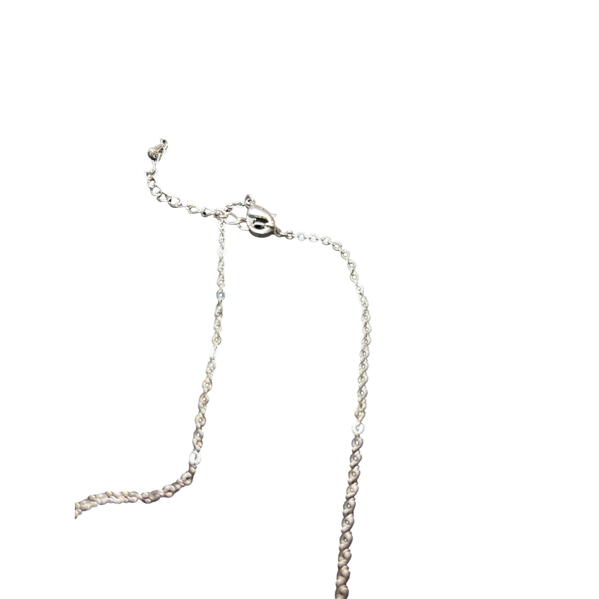 Other Vintage Style Silver-tone Necklace With Faux-Pearl Drop Pen Size ONE SIZE - 11 Thumbnail