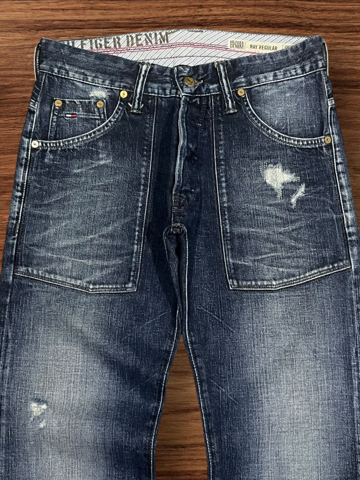 Tommy Hilfiger Vintage Tommy Hilfiger Denim NYC Slow Baker Button Fly Jeans Size US 30 / EU 46 - 4 Thumbnail