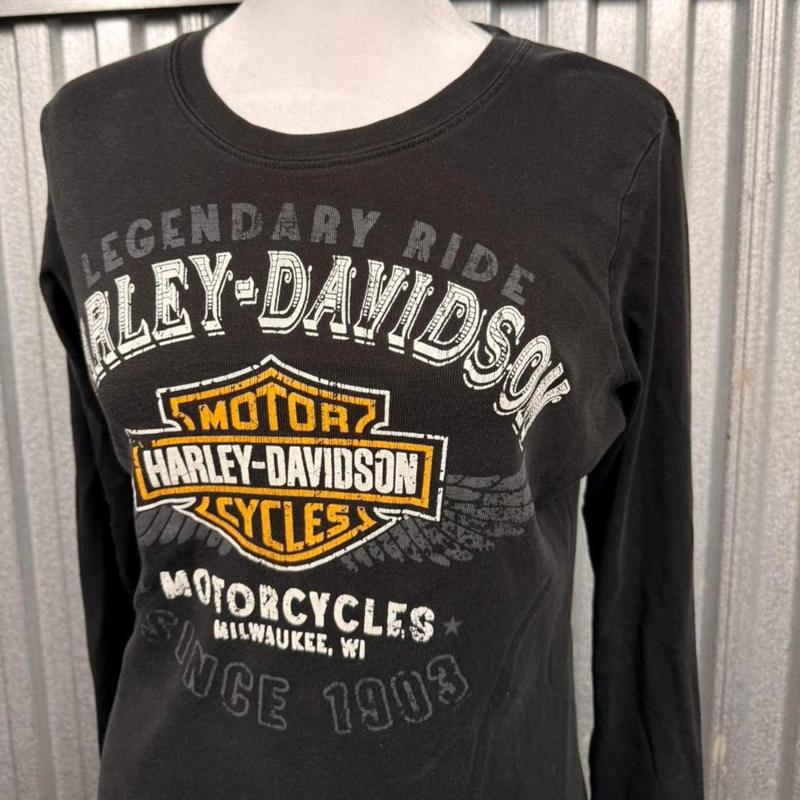 Harley Davidson Harley davidson black long sleeve Size US L / EU 52-54 / 3 - 3 Thumbnail
