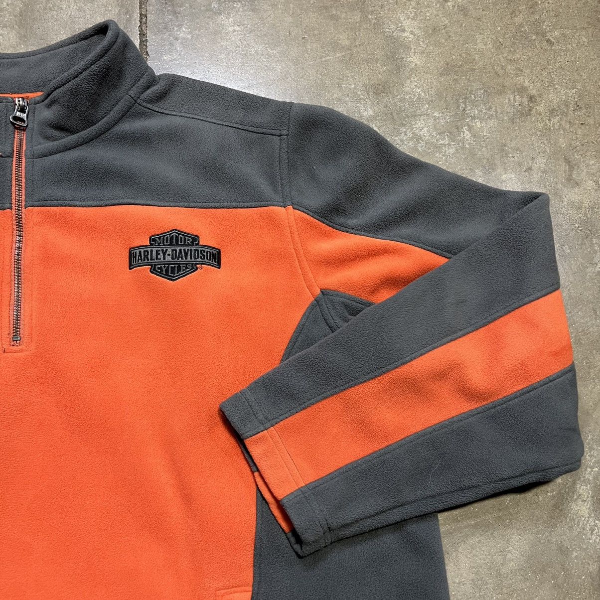 Harley Davidson Harley Davidson Fleece Half Zip Jacket Sweatshirt Logo Size US XXL / EU 58 / 5 - 5 Thumbnail