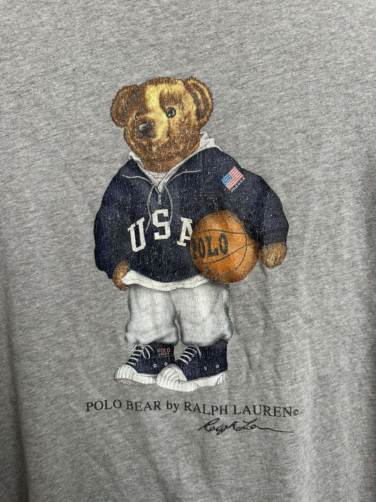 Polo Ralph Lauren Polo Ralph Lauren RL Bear T-Shirt Tee USA Size US L / EU 52-54 / 3 - 5 Thumbnail