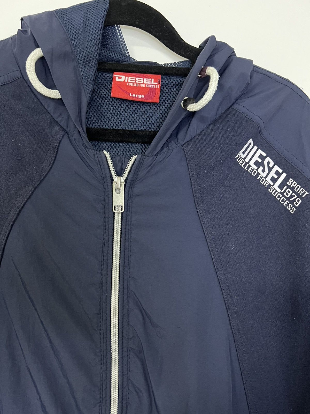 Diesel Diesel windbreaker L blue navy Size L / US 10 / IT 46 - 2 Thumbnail