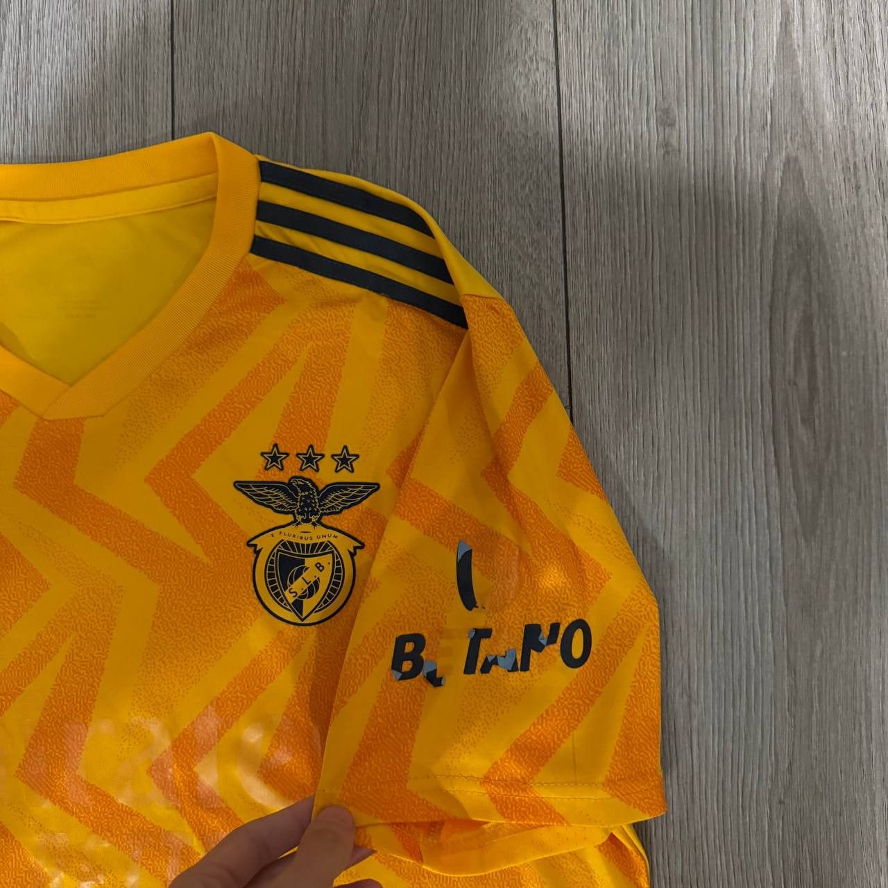 Adidas Adidas Benfica Football T-shirt Short Sleeve Yellow Size US M / EU 48-50 / 2 - 4 Thumbnail
