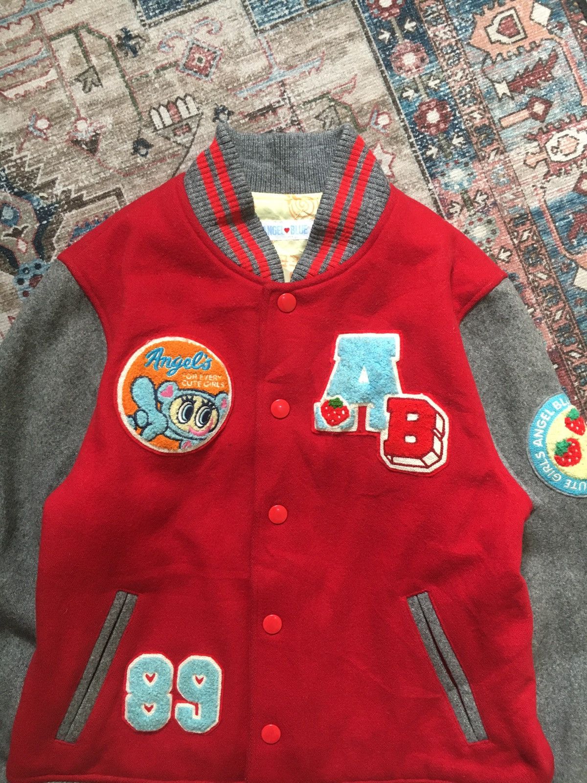 Hysteric Glamour Vintage Wool Angel Blue i love angels Varsity Size S / US 4 / IT 40 - 3 Thumbnail