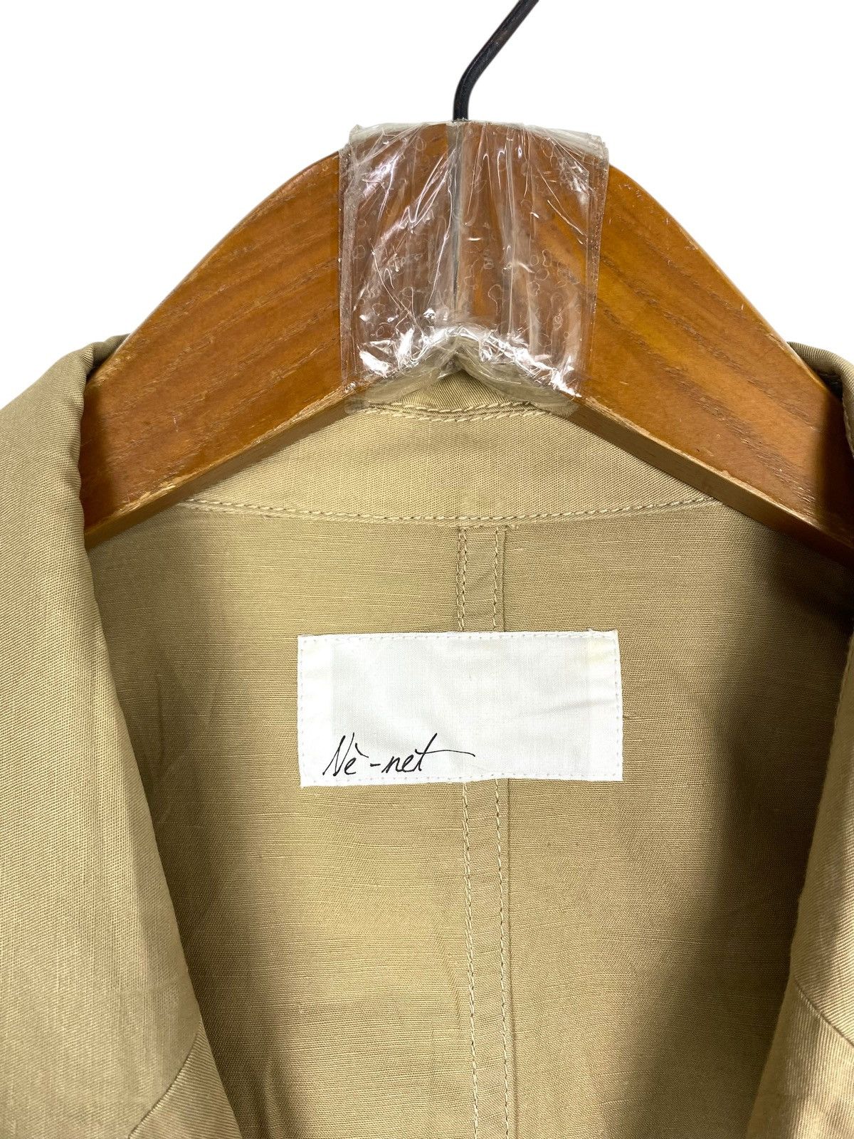Ne-Net Rare‼️ Ne-net Beige Linen Trench Coat Size S / US 4 / IT 40 - 5 Thumbnail