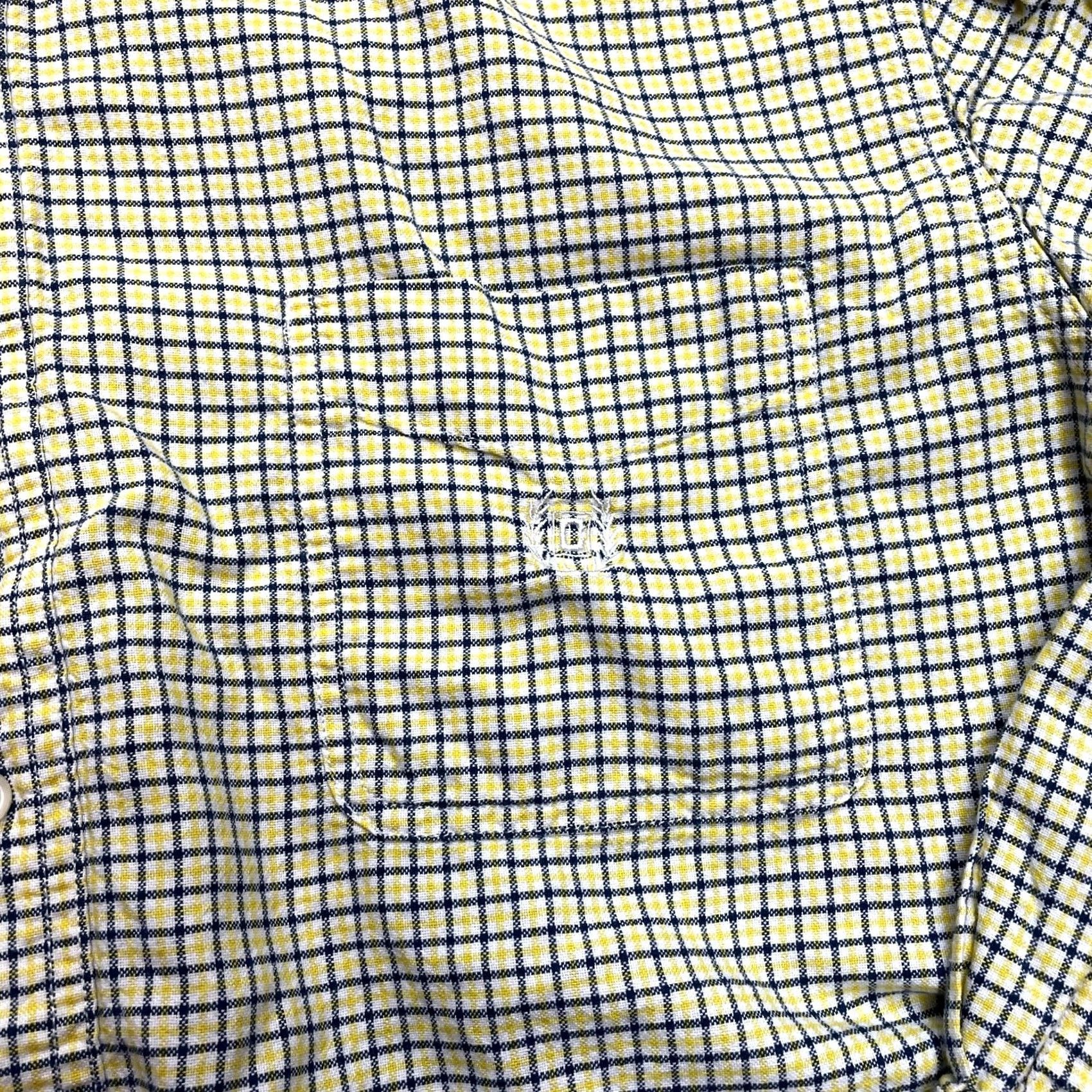 Chaps Chaps Shirt Mens 2XL Long Sleeve Button-Down Yellow Check Cotton Pocket Logo VINTAGE Size US XXL / EU 58 / 5 - 4 Thumbnail