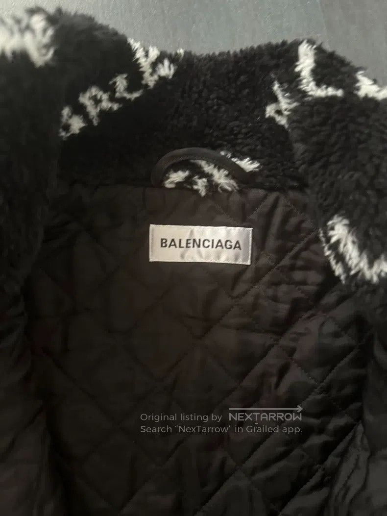 Balenciaga Balenciaga All-over Printed Teddy Jacket Size XXS / US 00 / IT 34 - 2 Thumbnail