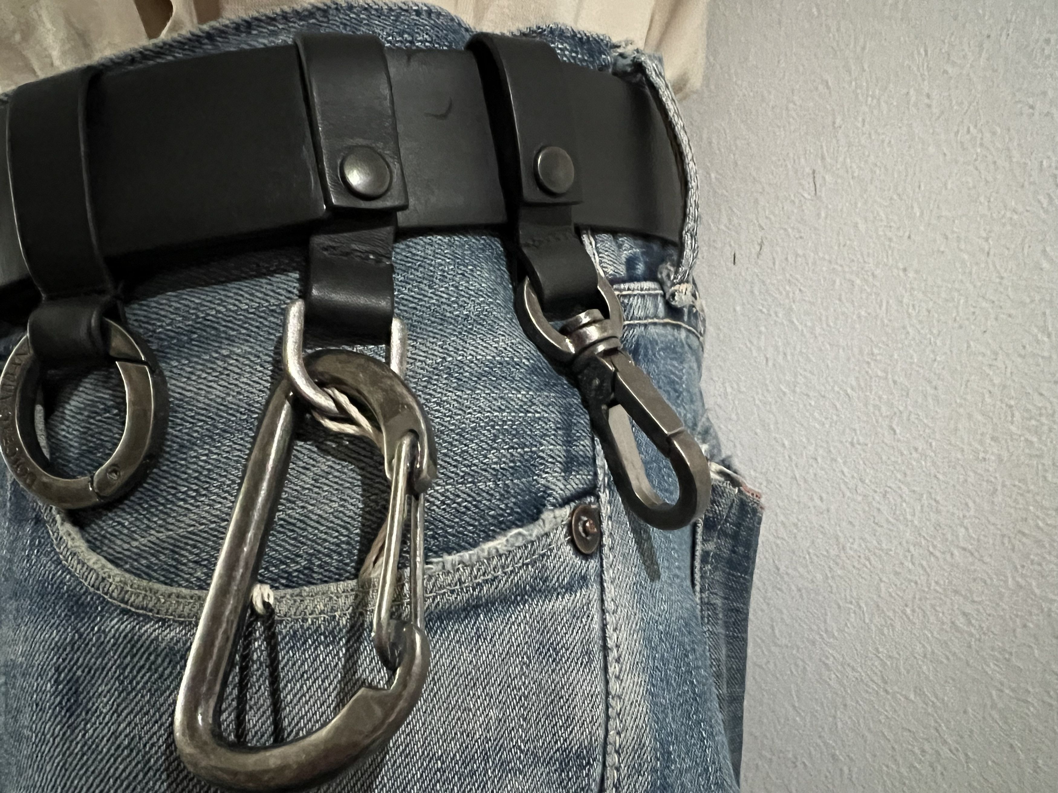 Dolce & Gabbana Leather Belts with Carabiner, Ring , Fastening Size ONE SIZE - 3 Thumbnail