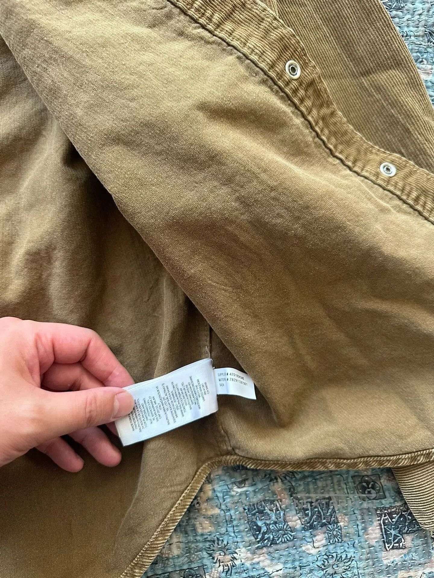 RRL Ralph Lauren RRL Corduroy Button. Size US M / EU 48-50 / 2 - 4 Thumbnail