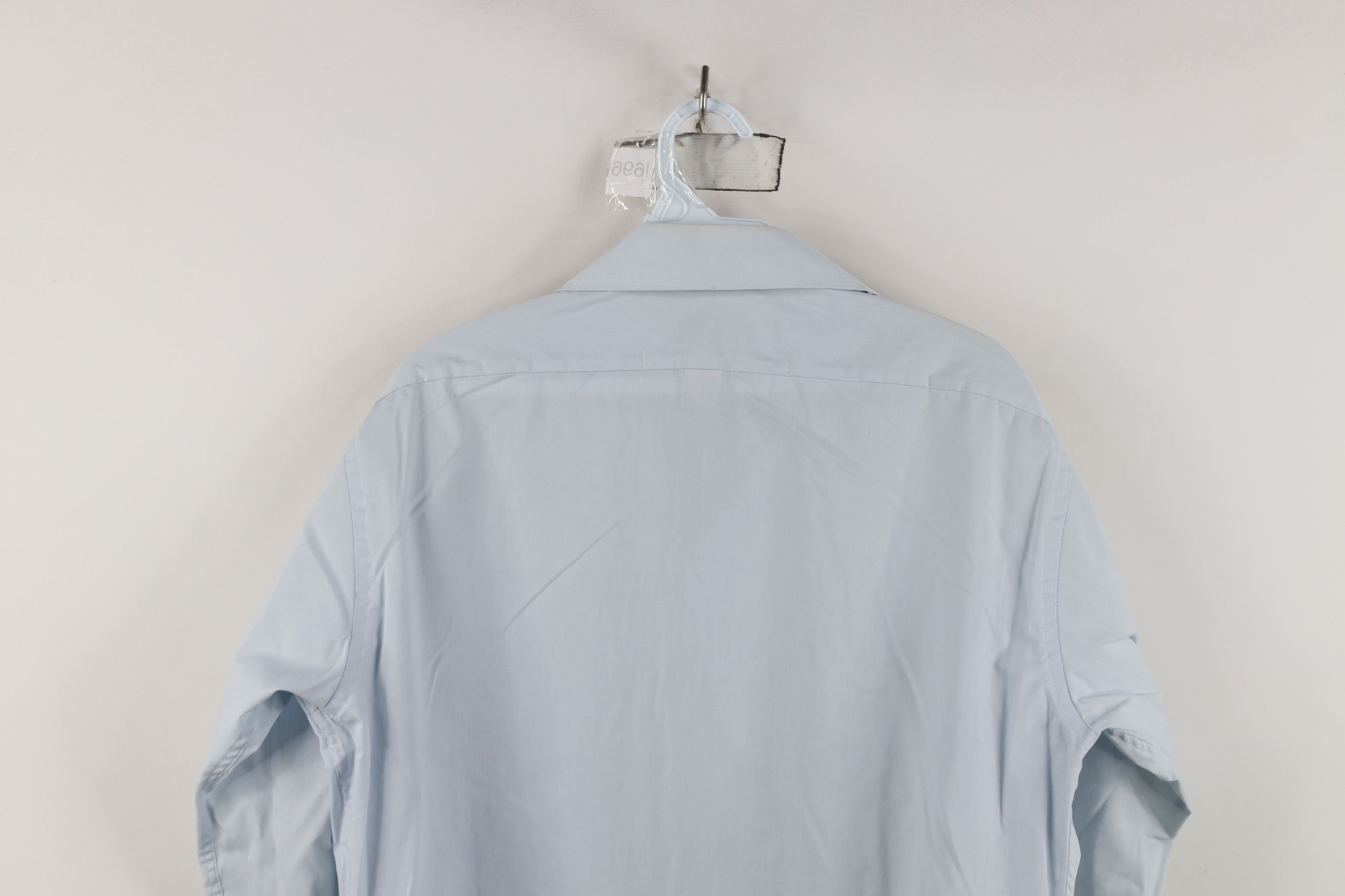 Vintage Vintage 90s Streetwear Fitted Button Shirt Blue USA Size US M / EU 48-50 / 2 - 13 Thumbnail