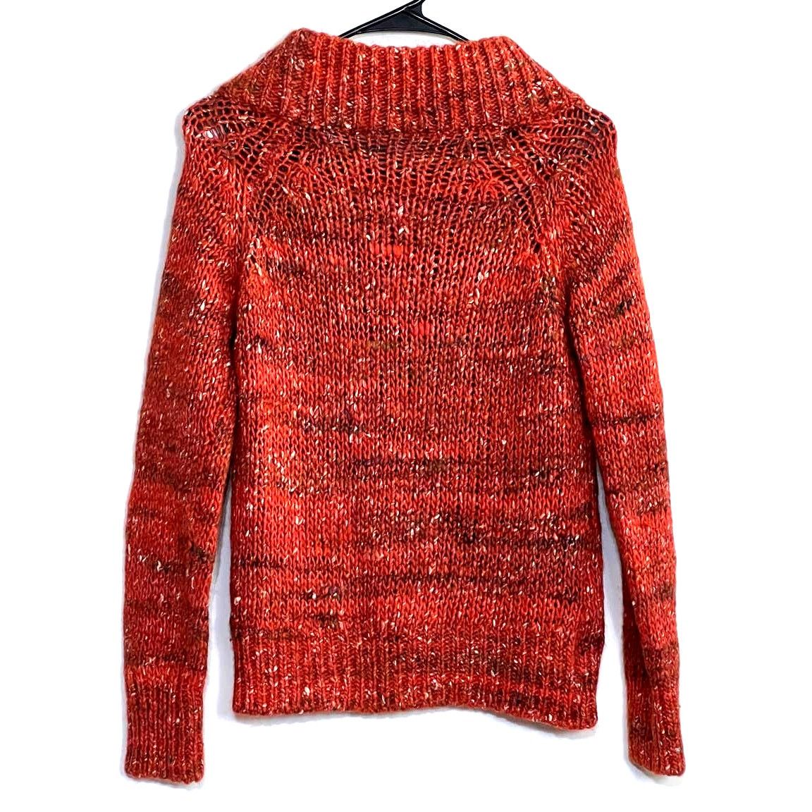 Anthropologie Anthropologie Moth Womens Wool Mock Neck Red Sweater Size XS Size XS / US 0-2 / IT 36-38 - 2 Thumbnail