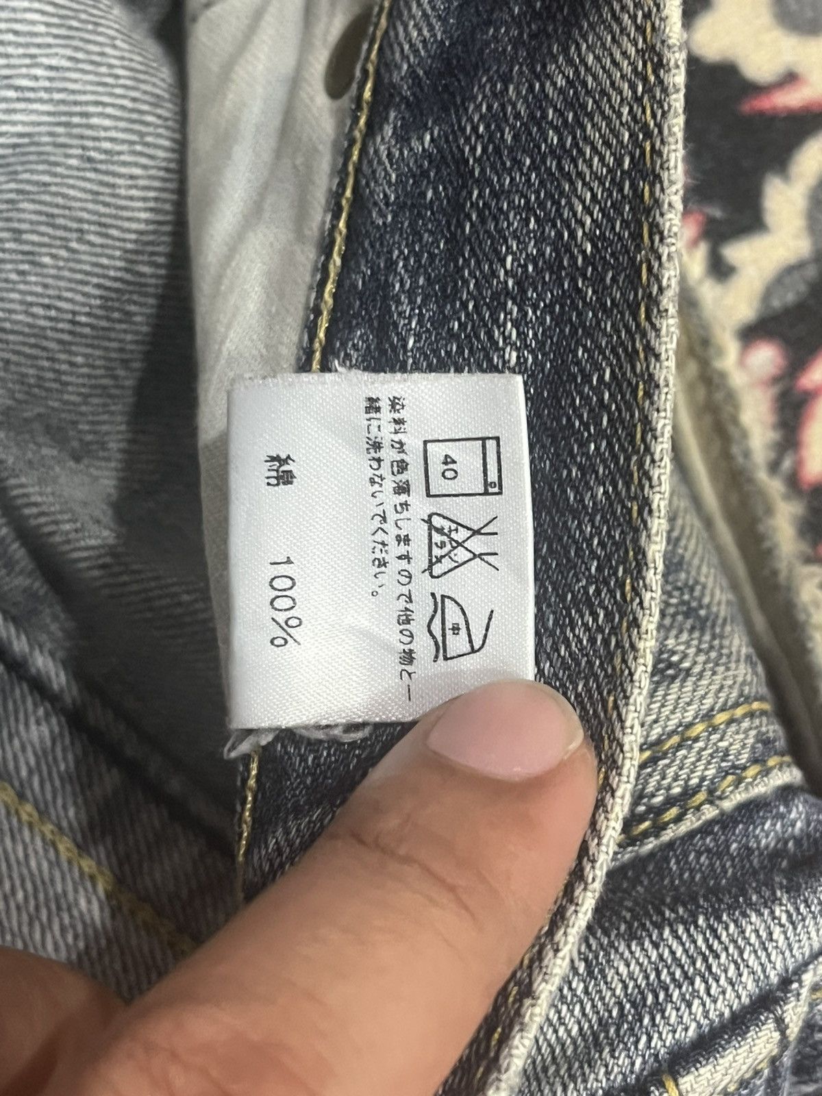 Lee Vintage Lee Riders Japan Made Blue Wash Distress Flare Jeans Size US 31 - 18 Thumbnail