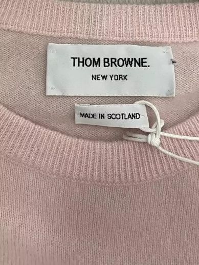 Thom Browne Thom Browne size3 Cherry pink cashmere round neck sweater Size S / US 4 / IT 40 - 5 Thumbnail
