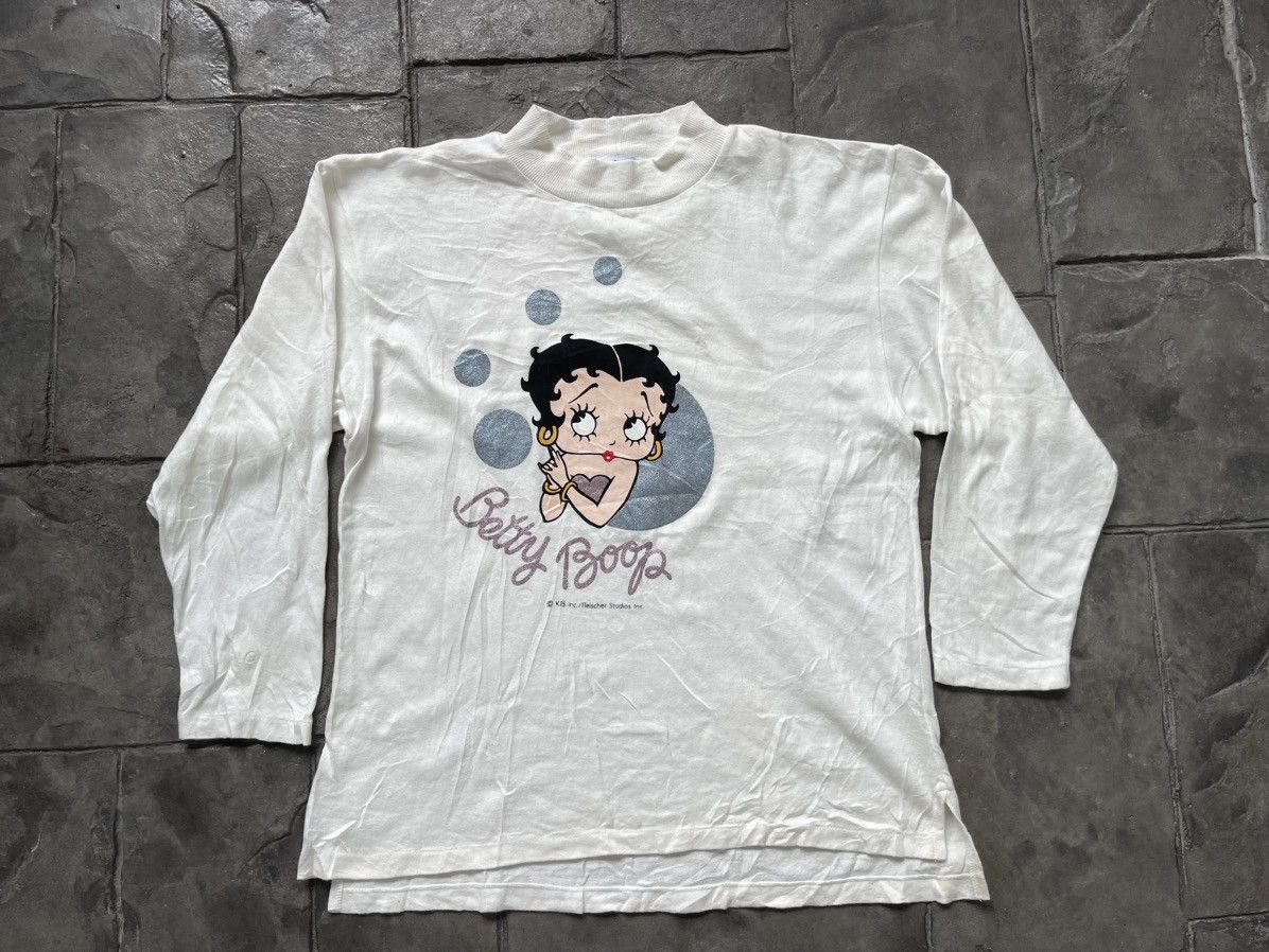 Cartoon Network JAPAN MADE Betty Boop Fleischer Studios Turtle Neck Size US M / EU 48-50 / 2 - 1 Thumbnail