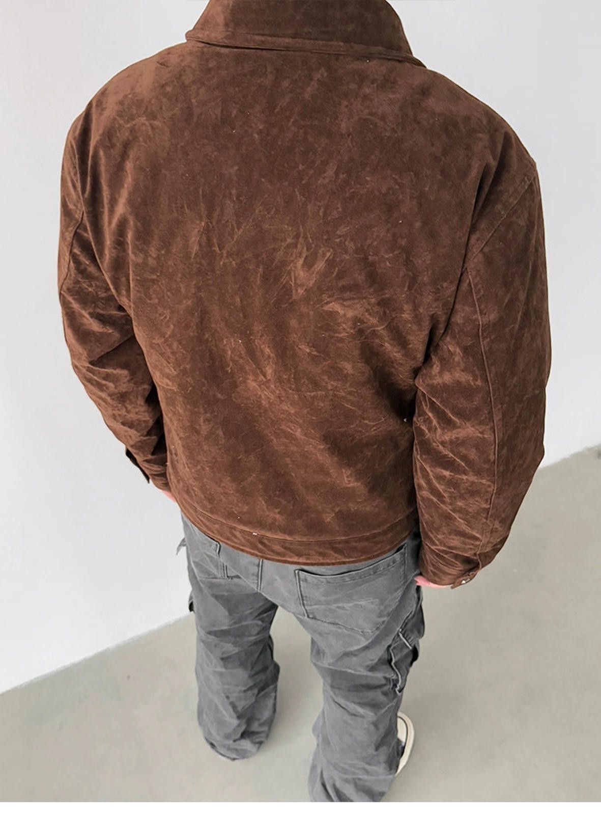 Vintage Fireman Clasp Brown Suede Jacket Size US M / EU 48-50 / 2 - 10 Thumbnail