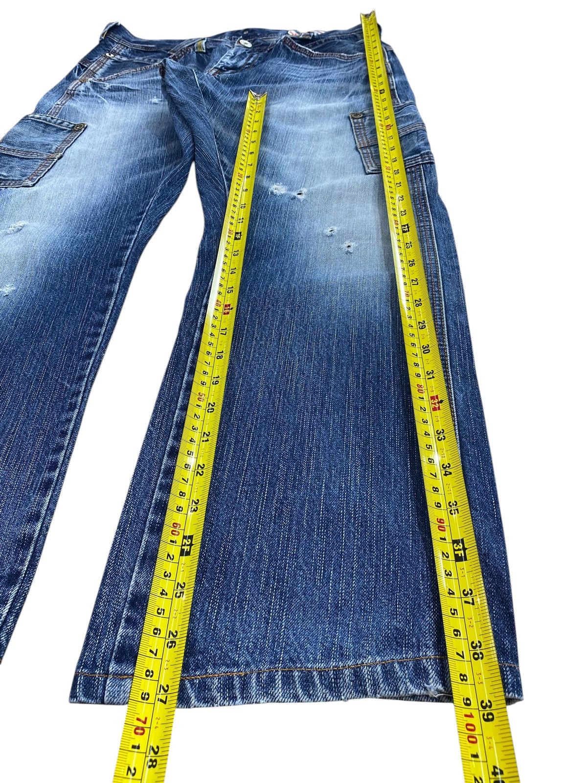 Japanese Brand Vintage Japanese Brand Genoese 2 side Pocket Loose Jeans Size US 34 / EU 50 - 8 Thumbnail