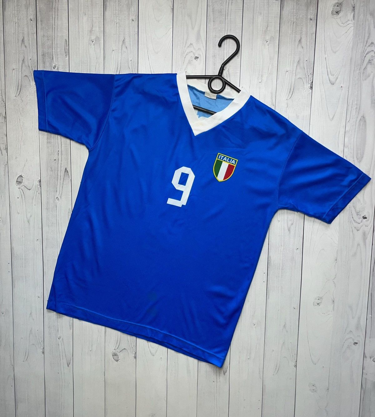 Vintage Italia Balotelli soccer tee blue size M logo Italy Size US M / EU 48-50 / 2 - 2 Thumbnail