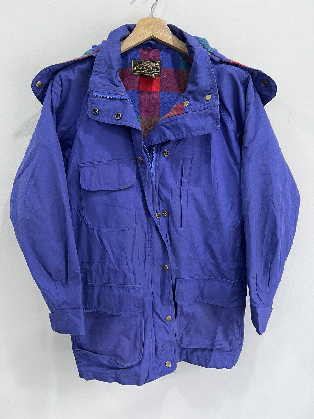 Eddie Bauer Vintage Womens Eddie Bauer Jacket Plaid Lined Size US M / EU 48-50 / 2 - 1 Thumbnail