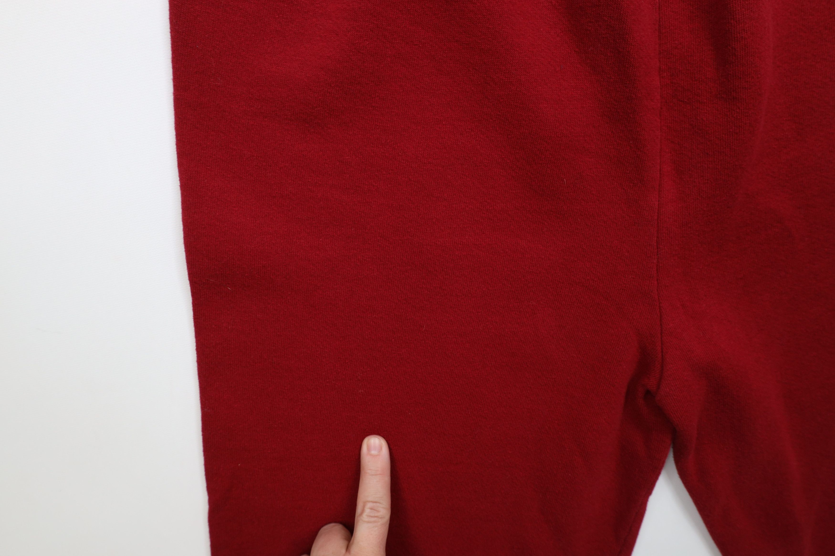 Vintage Vintage 90s Streetwear Sweatpants Joggers Pants Red USA Size US 38 / EU 54 - 5 Thumbnail