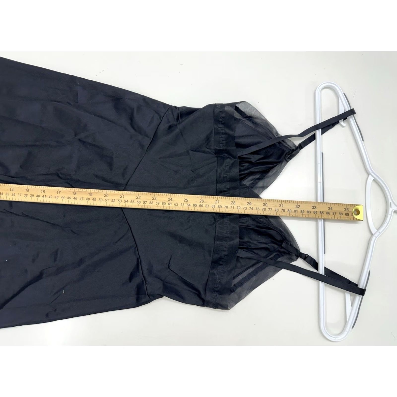 Vintage VINTAGE Unbranded Womens Nightgown Sleeveless Black Silk Sleepwear VTG Size ONE SIZE - 7 Thumbnail