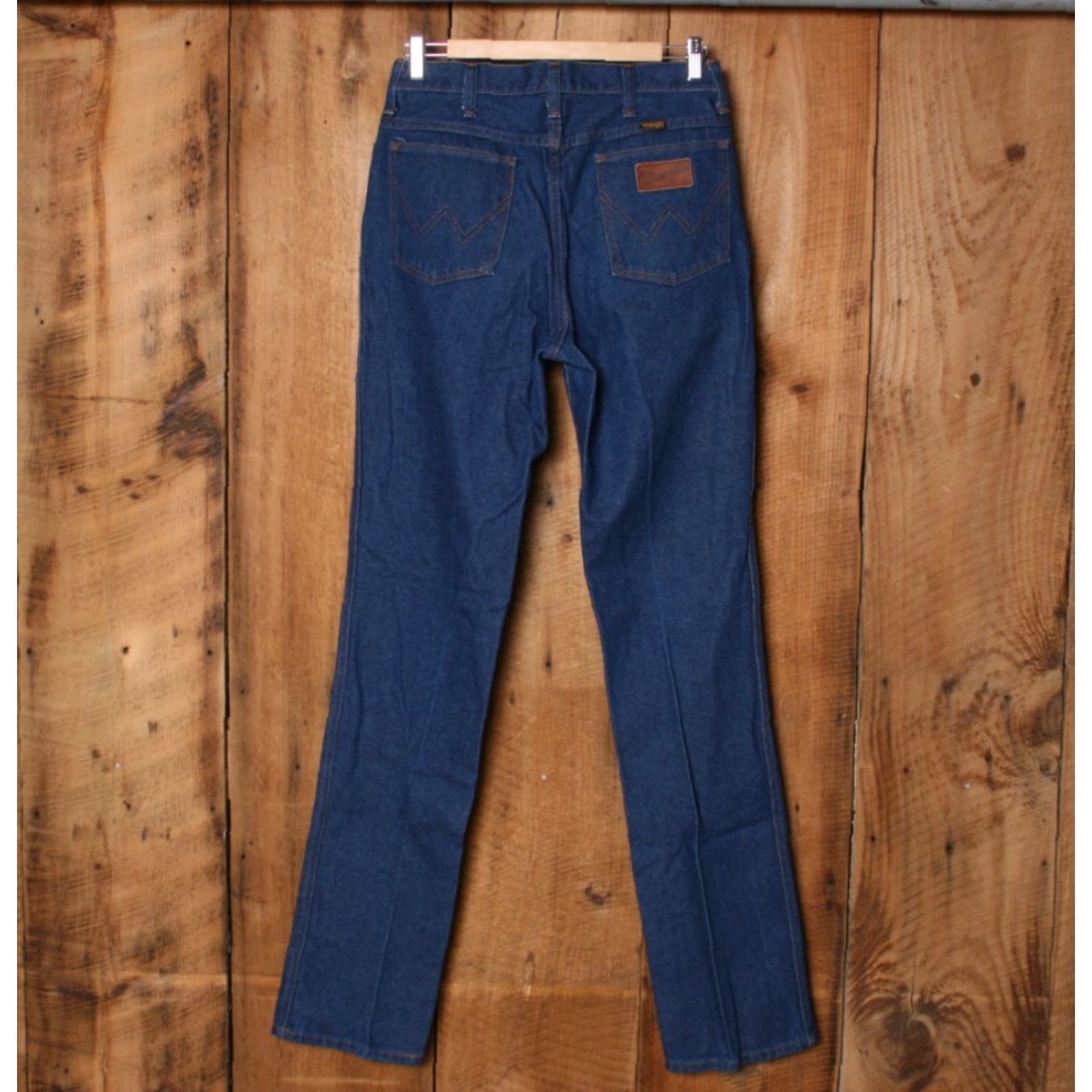 Wrangler VINTAGE Wrangler Slim Fit Straight Leg Jeans - 28x35 - Made in USA - Blue - Denim - Mens - 28x35 - Zip Closure Size US 28 / EU 44 - 4 Thumbnail