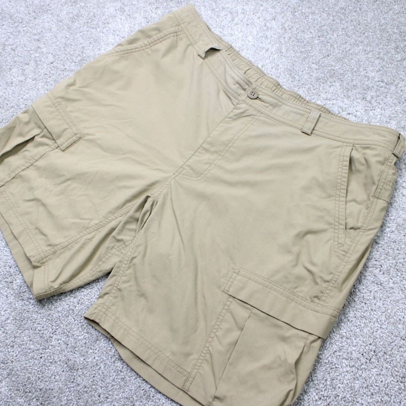 Vintage REI Co-op Mens Shorts Beige 40 9" Cargo Nylon Stretch Lightweight Hiking Size US 40 / EU 56 - 2 Thumbnail