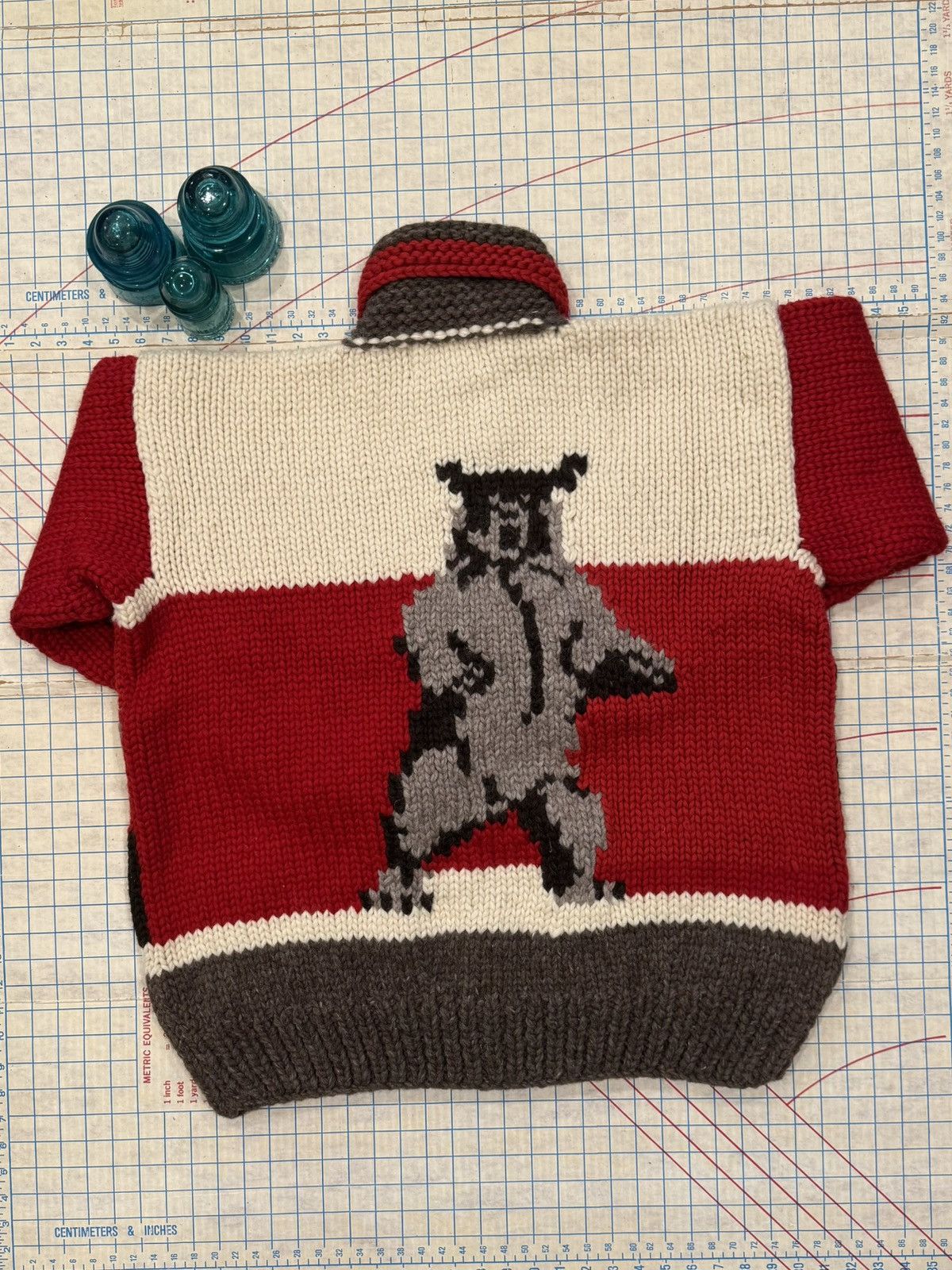 Kanata Hand Knits Kanata Hand Knit Bear Cowichan Style Sweater Fits XL Wool Size US XL / EU 56 / 4 - 7 Thumbnail