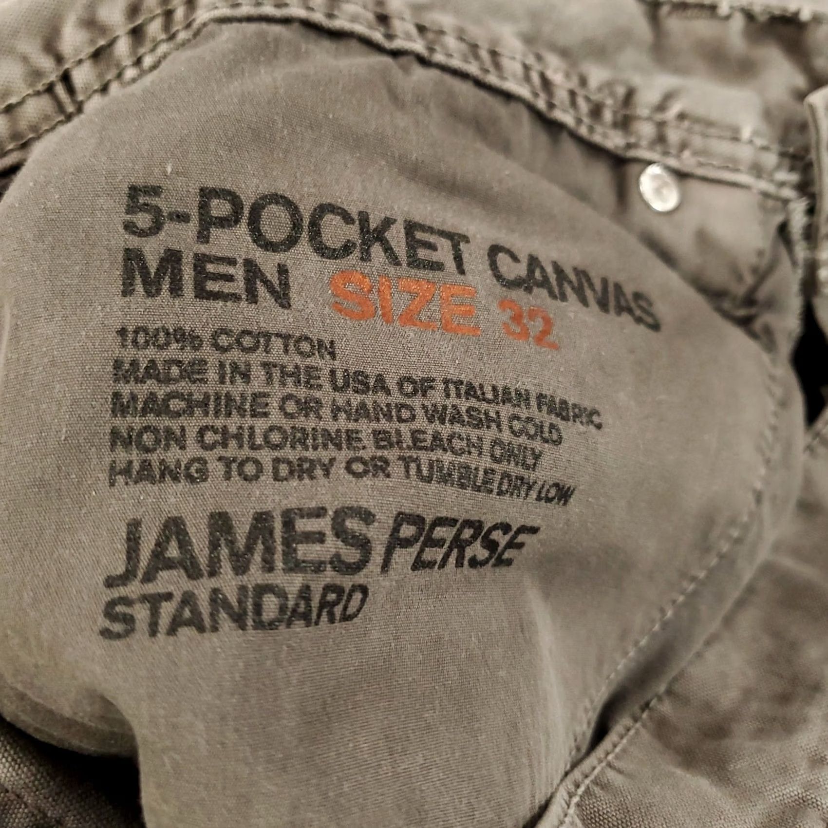 James Perse James Perse Pants Mens 32 Button Fly 5 Pocket Canvas Gray Standard USA Made Pants Size US 32 / EU 48 - 7 Thumbnail
