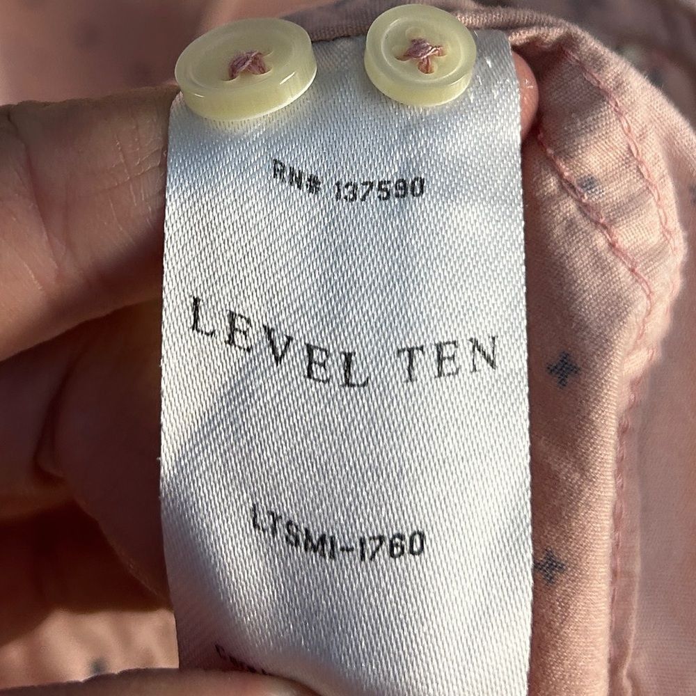 Other Level Ten Peached Poplin Button Front Shirt XL Size US XL / EU 56 / 4 - 4 Thumbnail