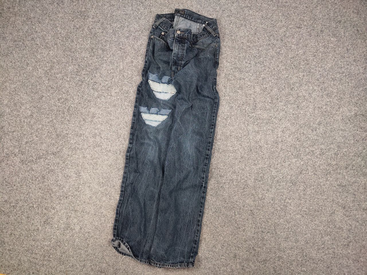 Armani Rare Vintage Armani Jeans big Logo Faded Denim Y2K Style Size US 34 / EU 50 - 4 Thumbnail