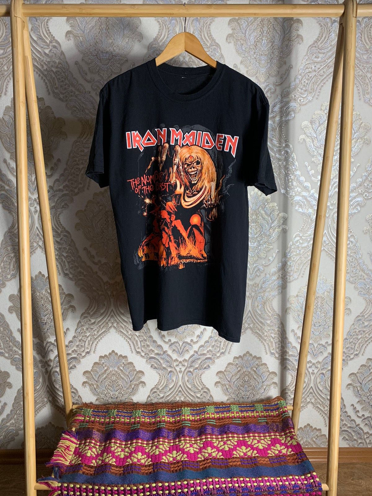 Pre-owned Iron Maiden X Rock T Shirt Vintage Iron Maiden Rock T-shirt Tour 2015 Metal Y2k In Black