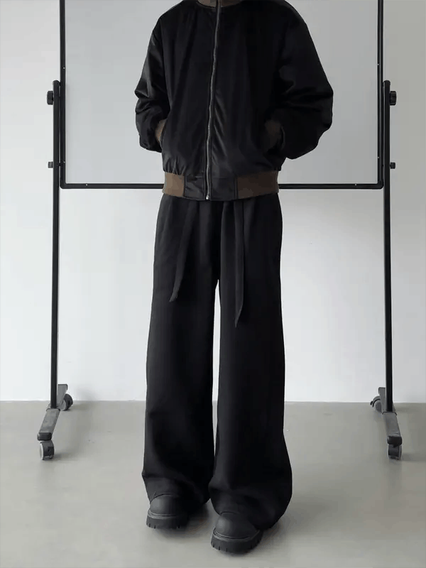 Jean Matsuzaka x Maki Black Wide Leg Sweatpants Size US 32 / EU 48 - 8 Thumbnail