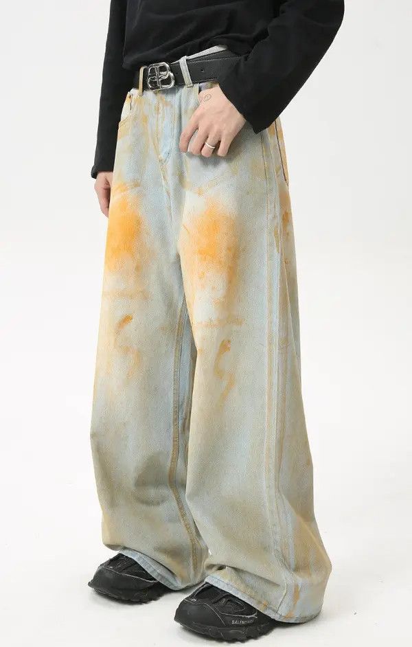 Japanese Brand Kizuki x Airi High street distressed vintage wide-leg jeans Size US 32 / EU 48 - 6 Thumbnail