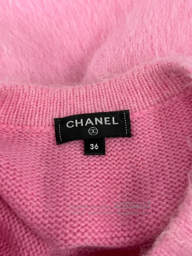 Chanel Chanel Snow series pink snowflake buckle cashmere coat Size XS / US 0-2 / IT 36-38 - 4 Thumbnail