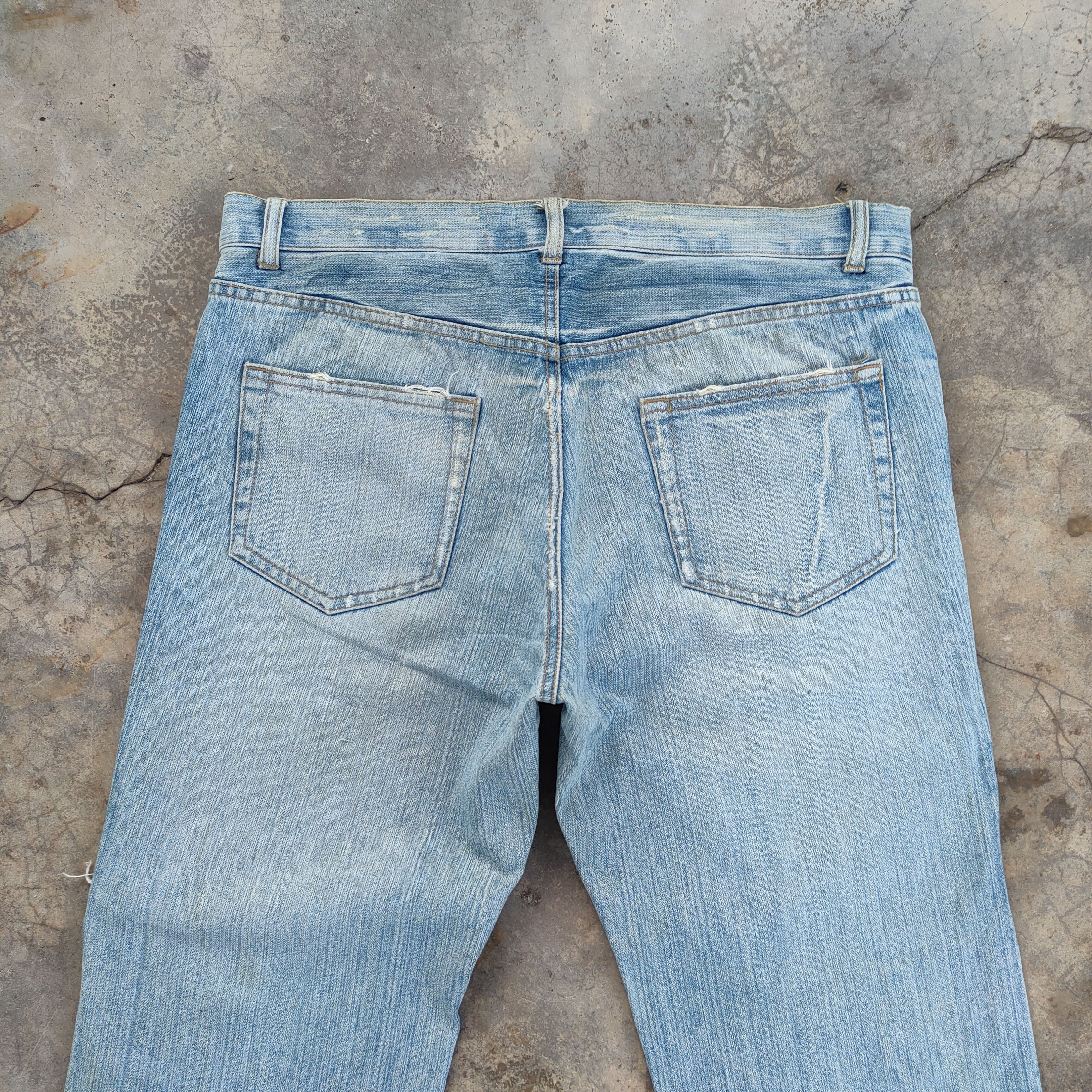 Japanese Brand × Jean × Vintage VINTAGE JAPANESE 1812 DISTRESSED FADED JEANS DENIM PANTS Size US 35 - 10 Thumbnail