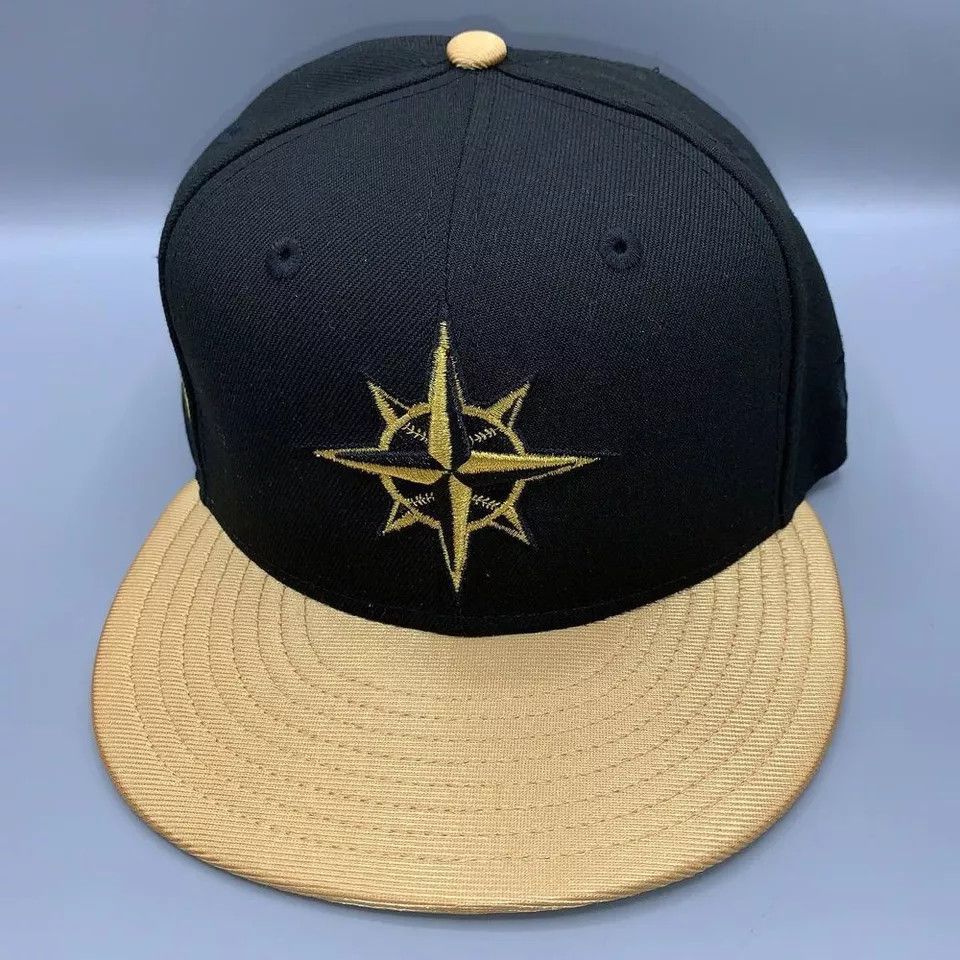 New Era Seattle Mariners Hat Men 7 5/8 20th Anniversary Fitted Cap Size ONE SIZE - 2 Thumbnail